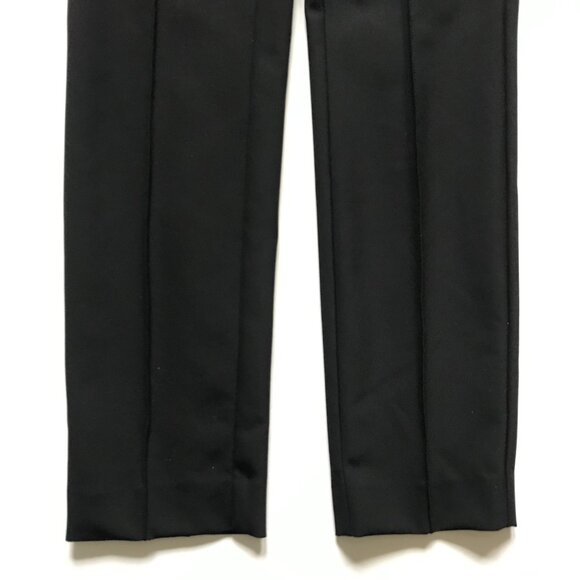 Lafayette 148 NY Gramercy Stretch Pants Womens 2 Black Crop Ankle Side Zip Pleat - Picture 10 of 15